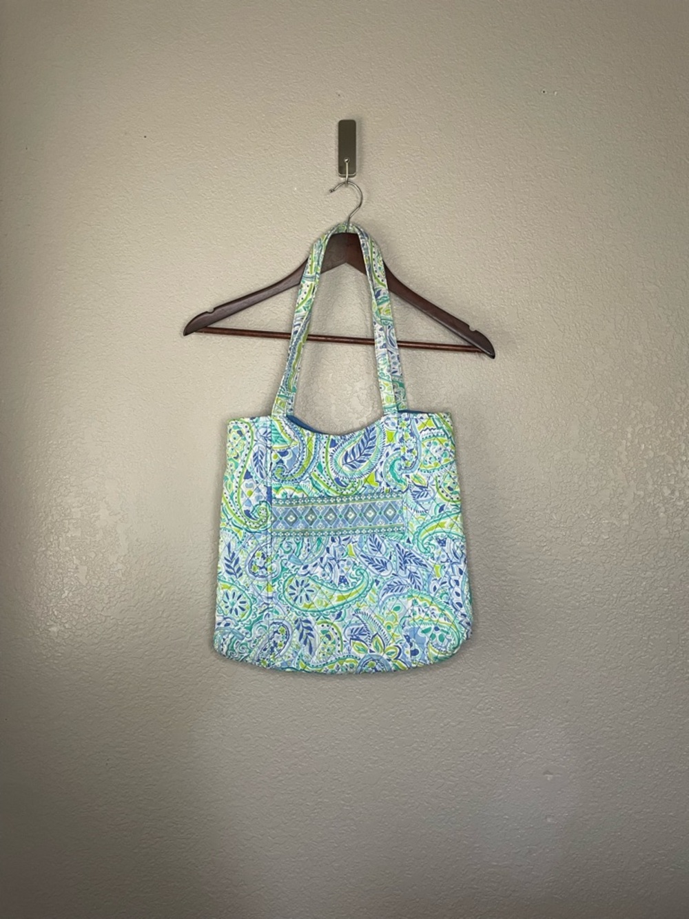 Vera Bradley Style Quilted Cotton Floral Shoulder Tote Bag Church Preppy